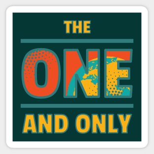 The One and Only Planet Earth | Retro Colors Sticker